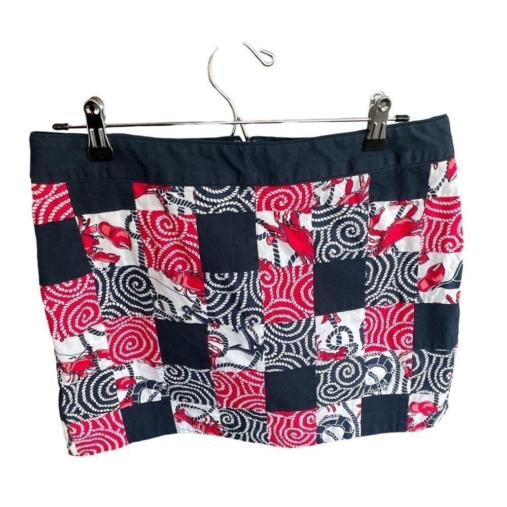 Vineyard Vines Nautical Patchwork Skort Size 8 - image 2